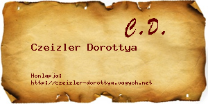 Czeizler Dorottya névjegykártya